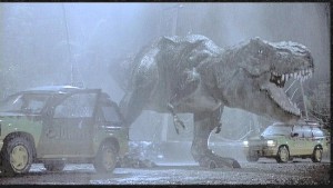 Jurassic Park 2, die vergessene Welt - oder die Dinos fahren Schiff.